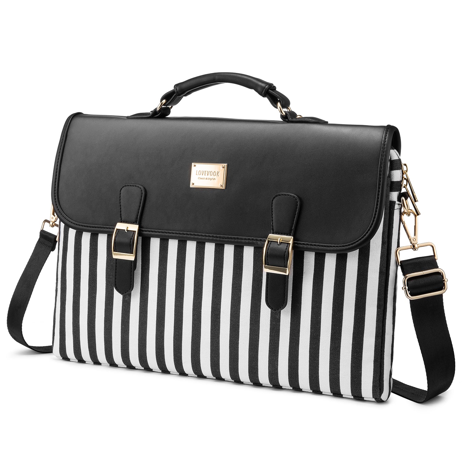 Buy MyneeMoe Lovevook Women's Laptop Bag Black - Elegant Design with Multiple Compartments - Laptop Bag at MyneeMoe Online In India