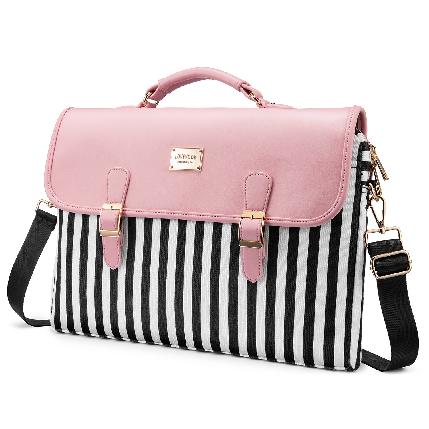 Buy MyneeMoe Lovevook Women's Laptop Bag Pink - Elegant Design with Multiple Compartments - Laptop Bag at MyneeMoe Online In India