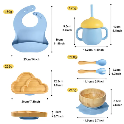 Buy Cloudball Eco-Friendly Baby Dining Set – Sustainable Essentials for Mealtime at Myneemoe Online In India