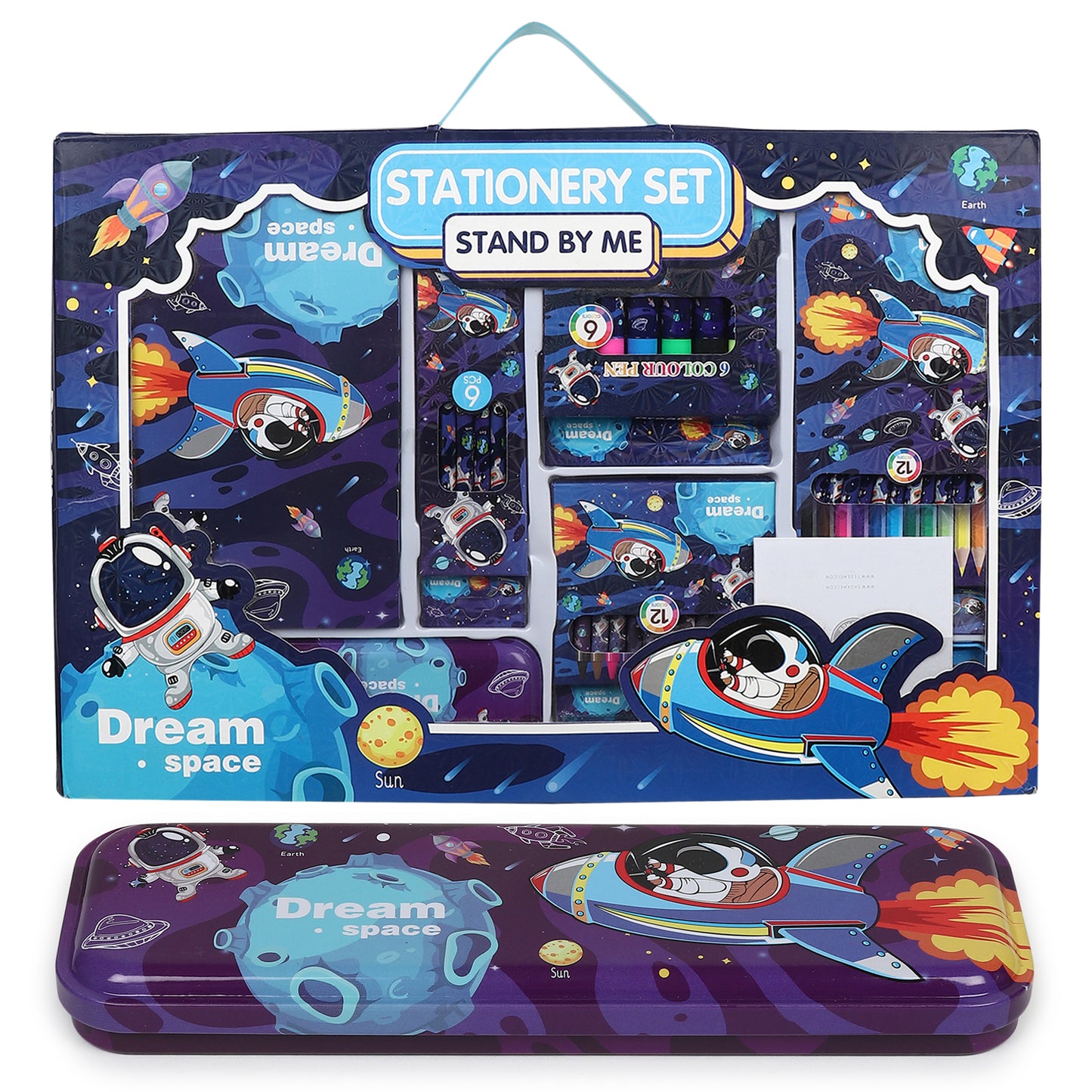 Buy Space Theme Stand By Me Giant Stationery Set (Pack Of 1) at MyneeMoe Online In India