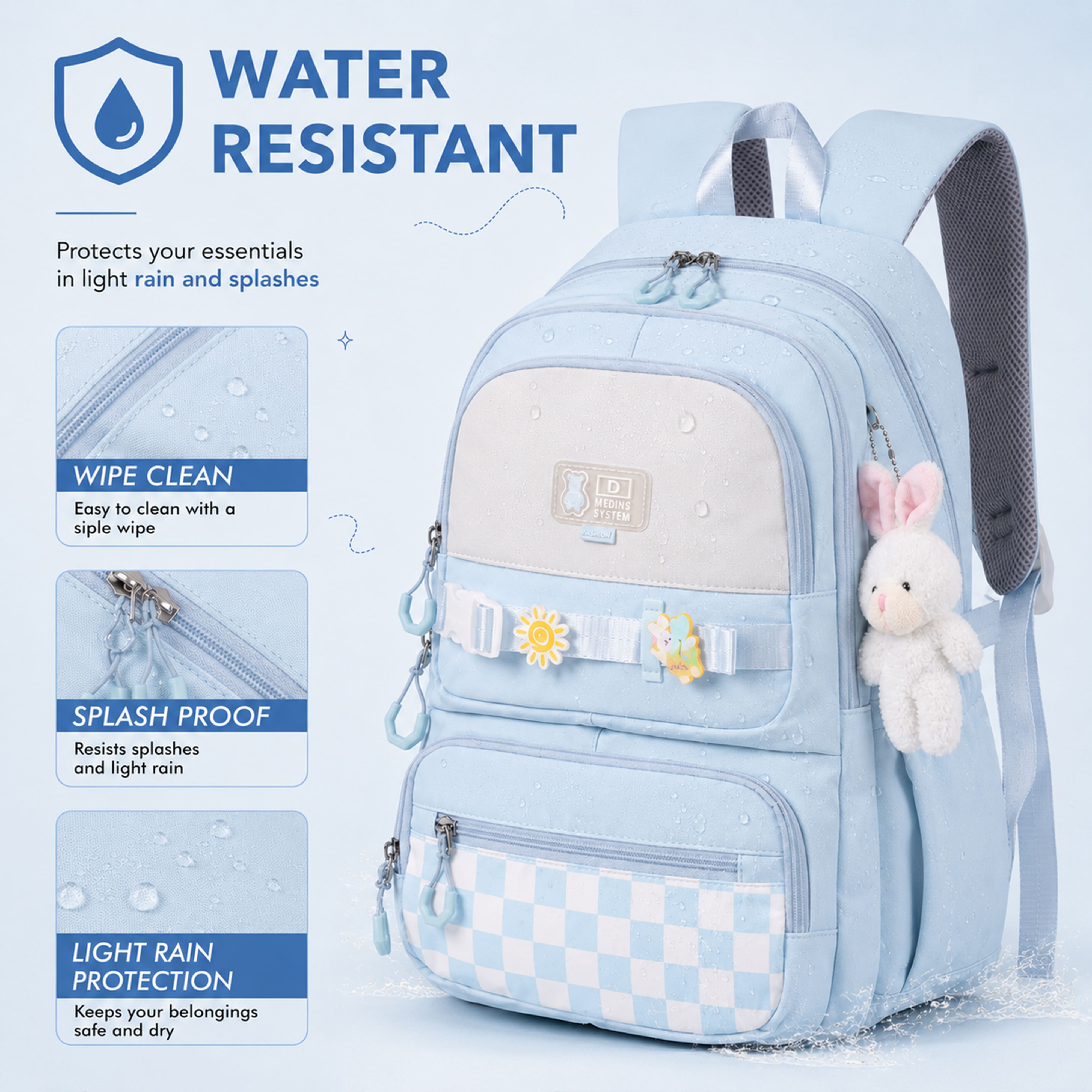 Buy MyneeMoe Sweet Pastel Girls Backpack – Durable, Stylish & Spacious School Bag (Age 9-15Y) - School Bag at MyneeMoe Online In India