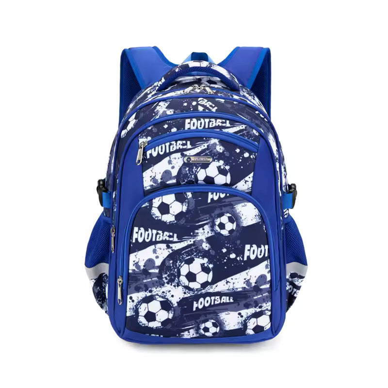 Buy Champ’s Choice Football Print School Bag - Waterproof, Large Capacity Backpack Blue at MyneeMoe Online In India