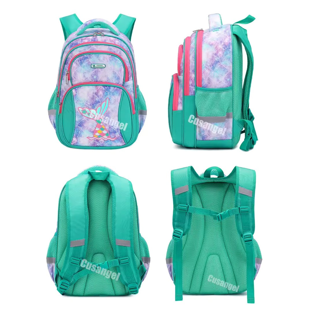Buy MyneeMoe Magical Mermaid & Unicorn Print School Bag - Waterproof & Spacious Backpack - School Bag at MyneeMoe Online In India