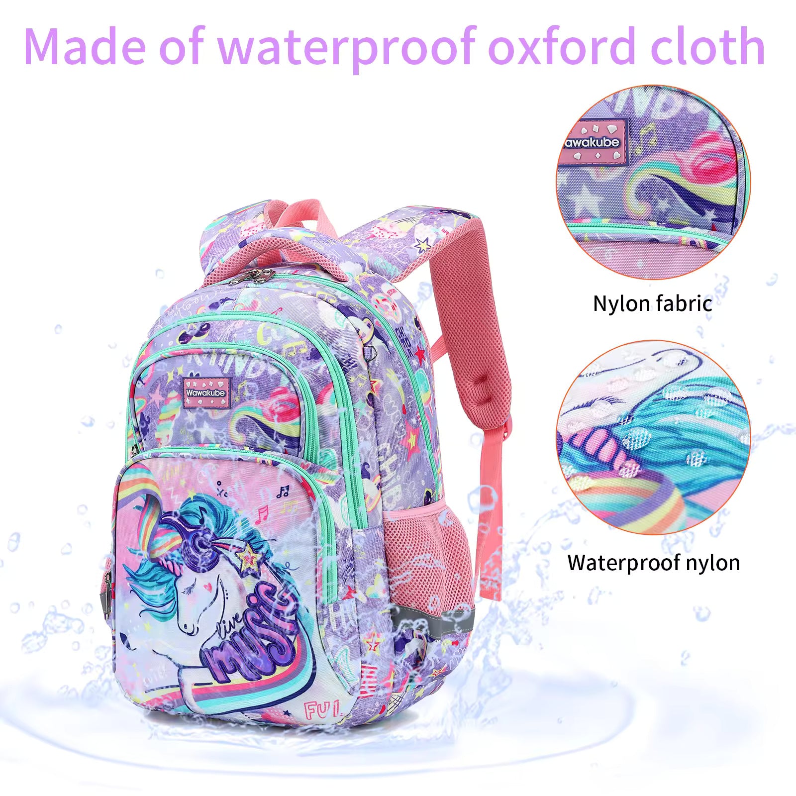 Buy Wonderland Mermaid & Unicorn School Bag Combo - Backpack, Lunch Bag & Pencil Case at MyneeMoe Online In India