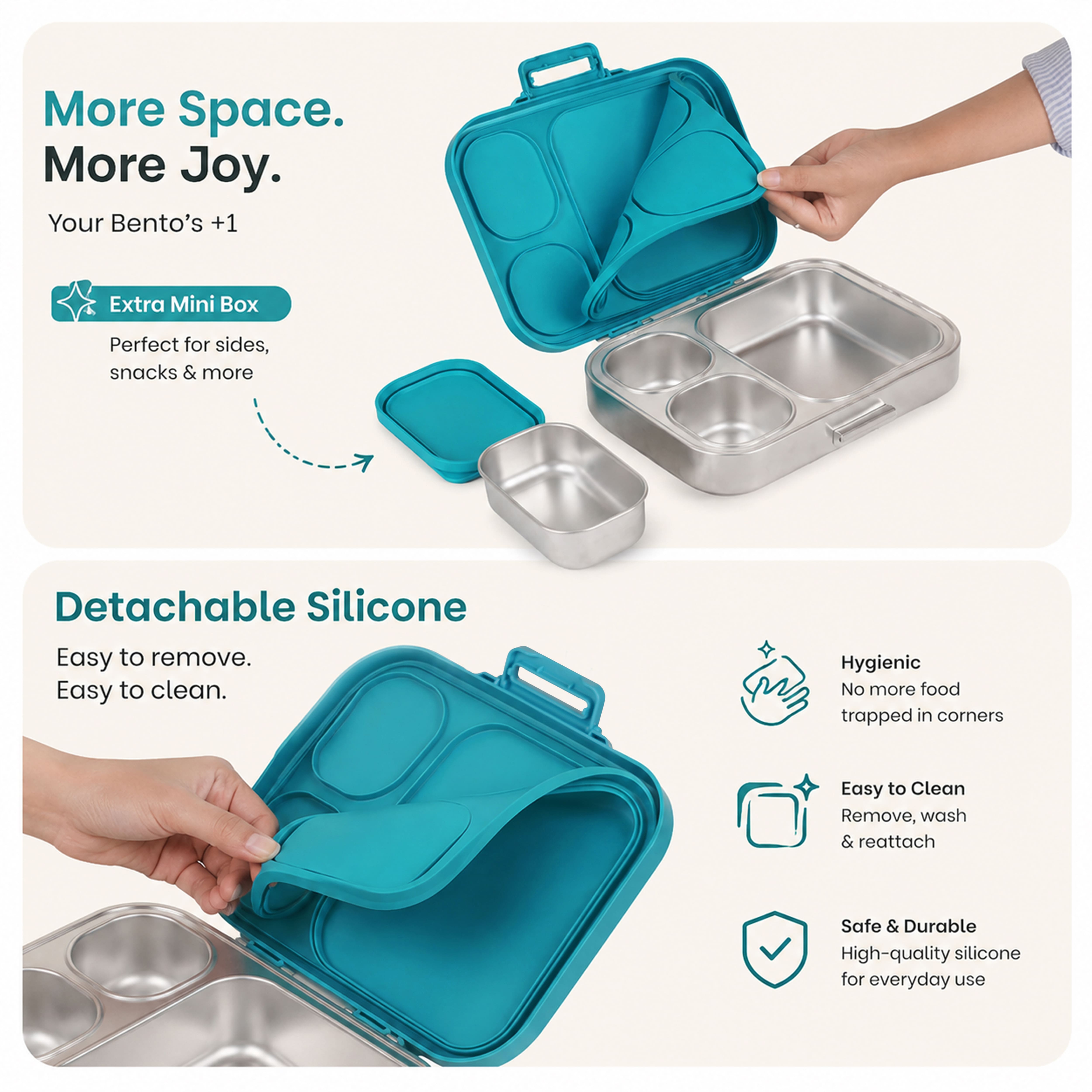 Buy MyneeMoe Cubix Stainless Steel Bento Lunch Box - Abstract - at MyneeMoe Online In India