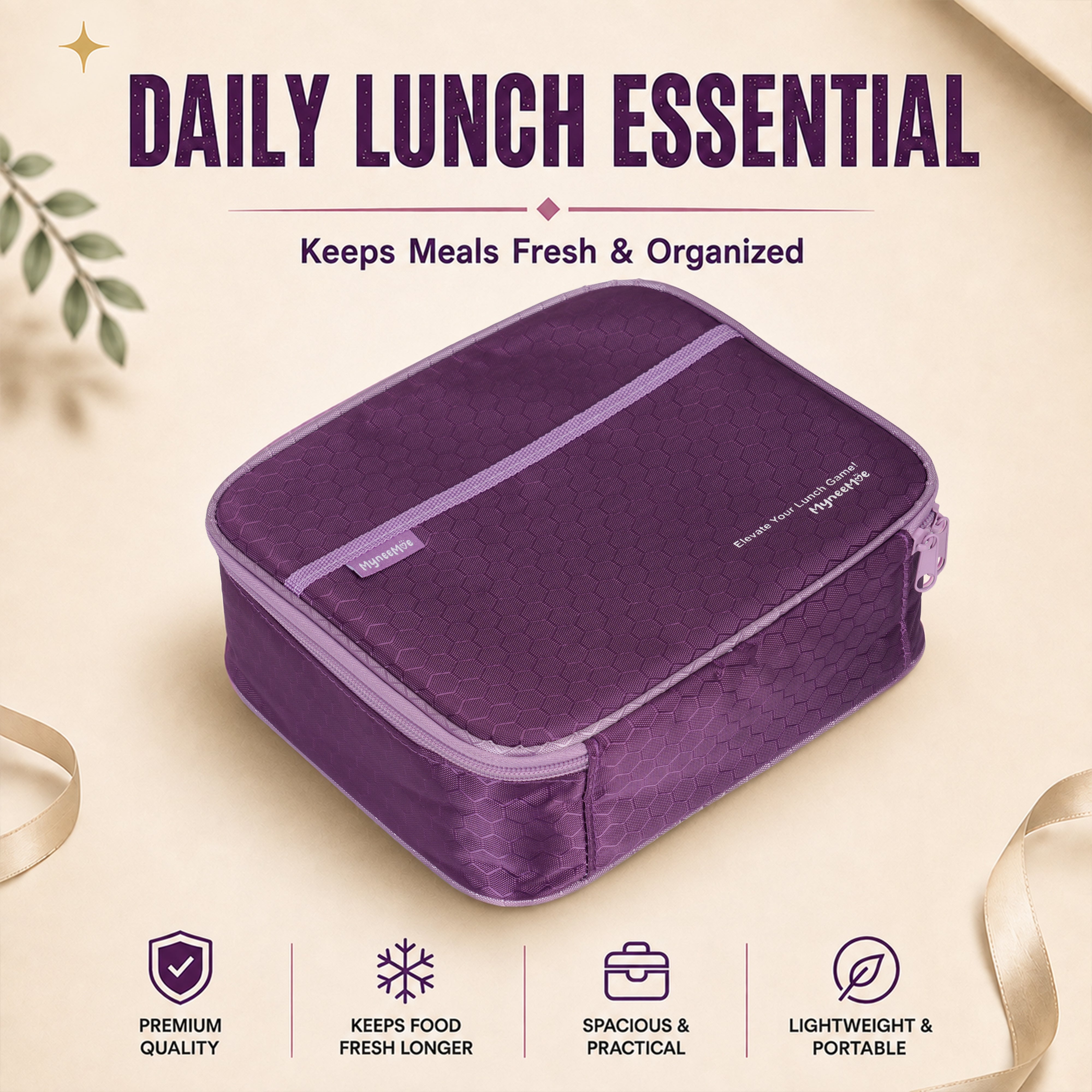 Buy MyneeMoe Meal Station 4 Compartment Stainless Steel Bento Lunch Box with Bag - Bento Lunch Box at MyneeMoe Online In India