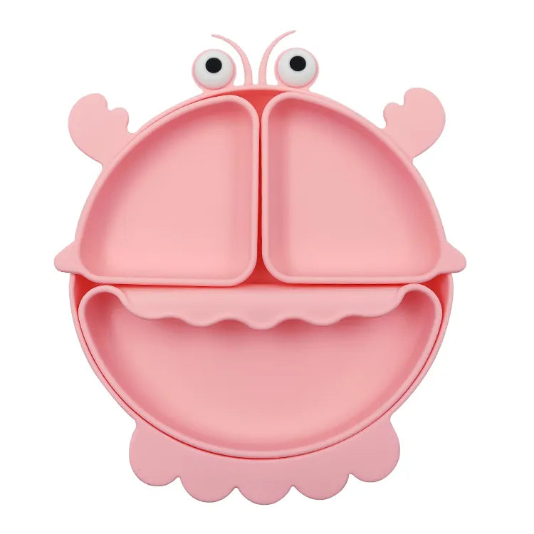 Buy MyneeMoe Crayfish Silicone Feeding Set – Fun, Safe, Anti-Slip Essentials for Baby Mealtime Pink - Baby Feeding Set at MyneeMoe Online In India