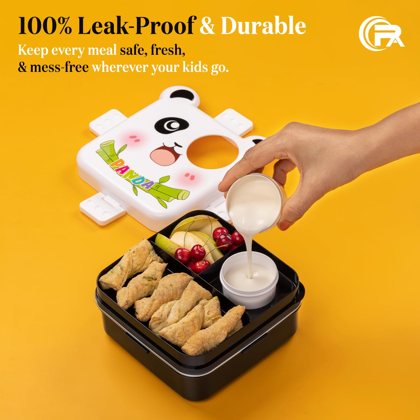Buy MyneeMoe Happy Panda Bento Lunch Box – Leak-Proof, Stainless Steel & Easy to Carry - Bento Lunch Box at MyneeMoe Online In India