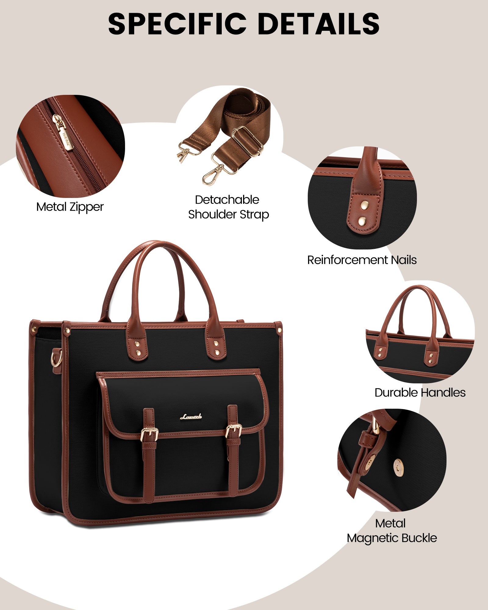 Buy MyneeMoe Lovevook Travel Bag Black - Spacious Weekender with Handy Pockets & Clutch - Travel & Tote Bags at MyneeMoe Online In India