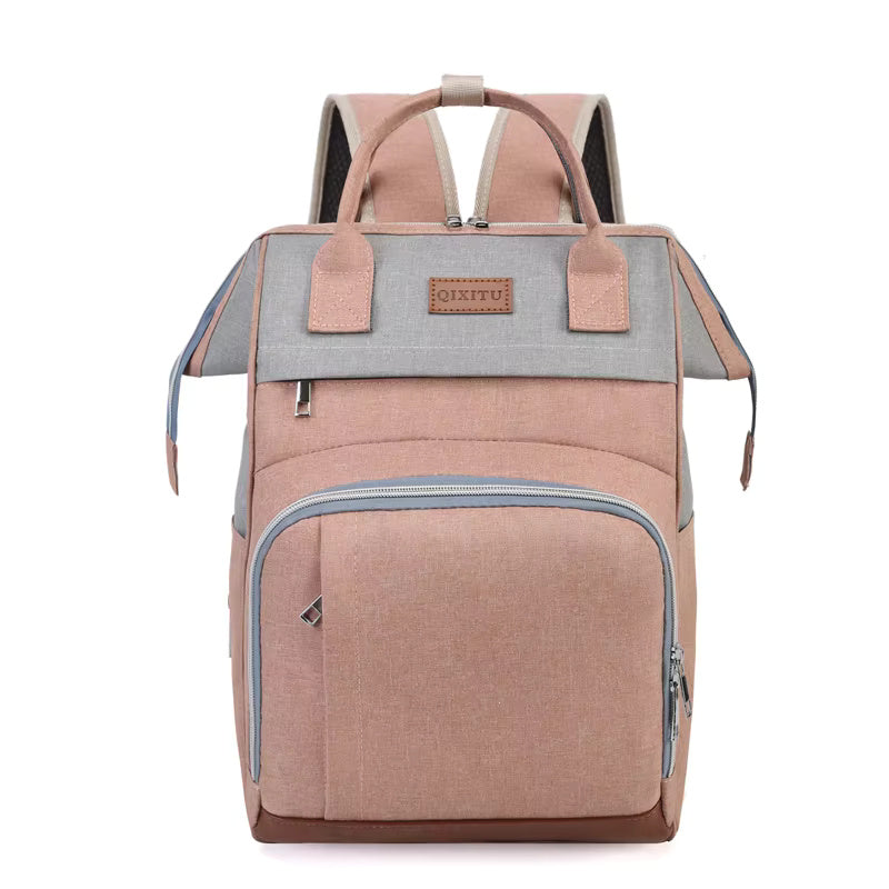 Buy ParentPack Stylish Waterproof Diaper Bag - Daily Large Capacity Mommy Backpack Pink at MyneeMoe Online In India