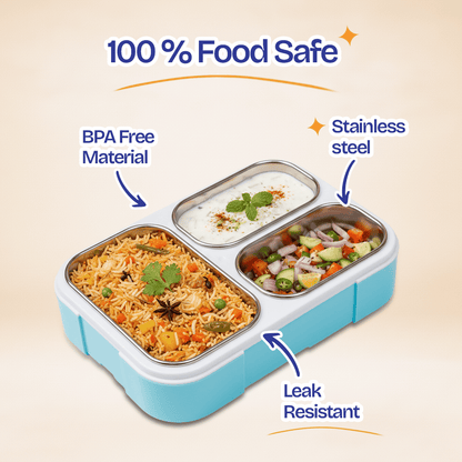 Buy MyneeMoe MyneeMoe Kosta-3 Stainless Steel Insulated Lunch Box - Lunch Box at MyneeMoe Online In India