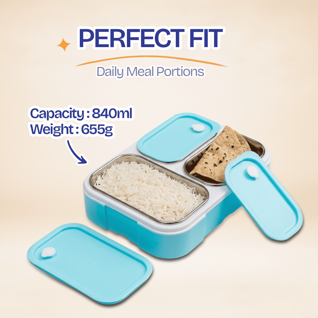 Buy MyneeMoe MyneeMoe Kosta-3 Stainless Steel Insulated Lunch Box - Lunch Box at MyneeMoe Online In India