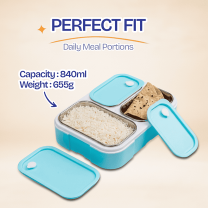 Buy MyneeMoe MyneeMoe Kosta-3 Stainless Steel Insulated Lunch Box - Lunch Box at MyneeMoe Online In India