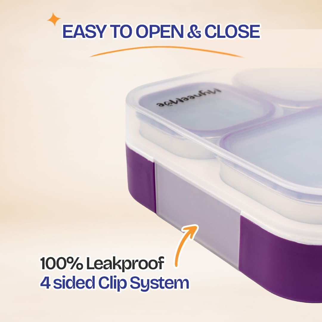 Buy MyneeMoe Meal Station 5 Compartment Stainless Steel Bento Lunch Box with Bag - Bento Lunch Box at MyneeMoe Online In India