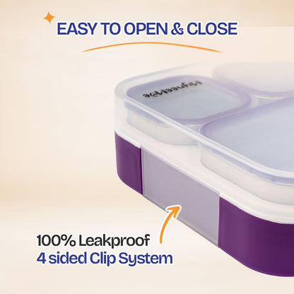 Buy MyneeMoe Meal Station 5 Compartment Stainless Steel Bento Lunch Box with Bag - Bento Lunch Box at MyneeMoe Online In India