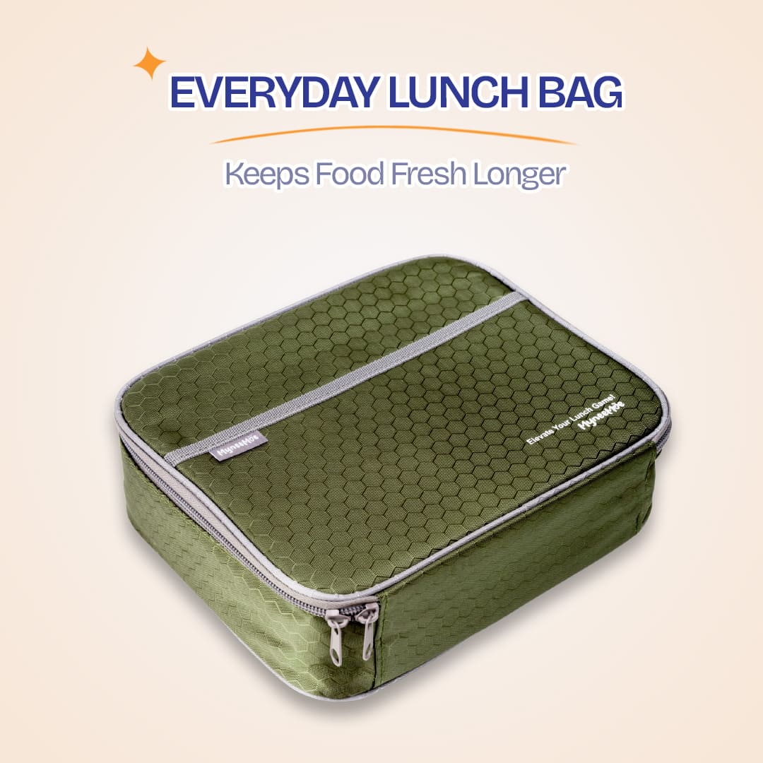 Buy MyneeMoe Meal Station 2 Jumbo Compartment Stainless Steel Bento Lunch Box with Bag - Lunch Box at MyneeMoe Online In India