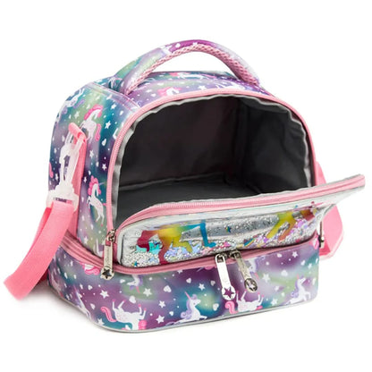 Buy MyneeMoe ChillMate Insulated Lunch Bag – Spacious, Durable & Waterproof With Dual Comp. (Rainbow Unicorn) - Lunch Bag at MyneeMoe Online In India