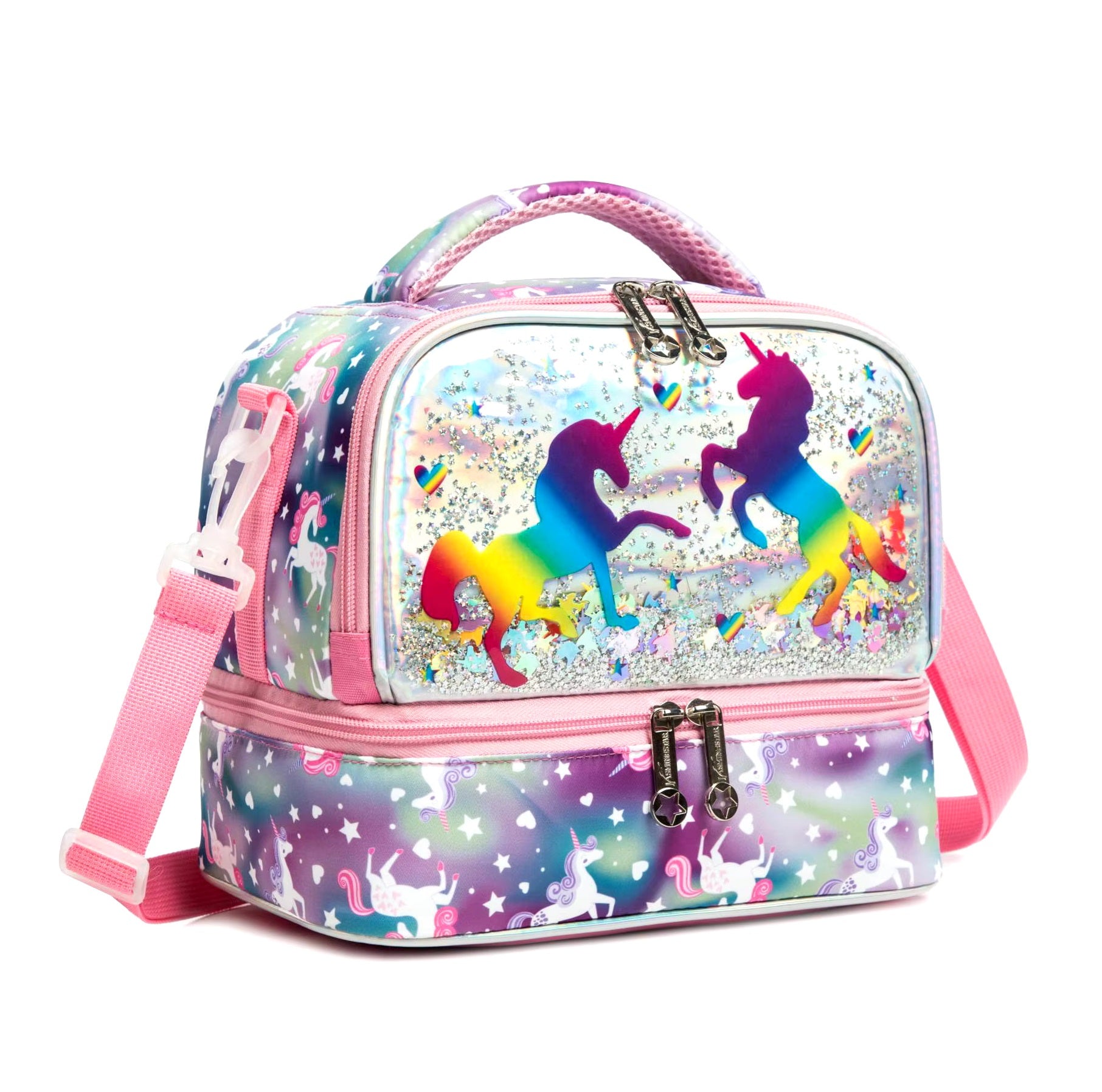 Buy MyneeMoe ChillMate Insulated Lunch Bag – Spacious, Durable & Waterproof With Dual Comp. (Rainbow Unicorn) - Lunch Bag at MyneeMoe Online In India