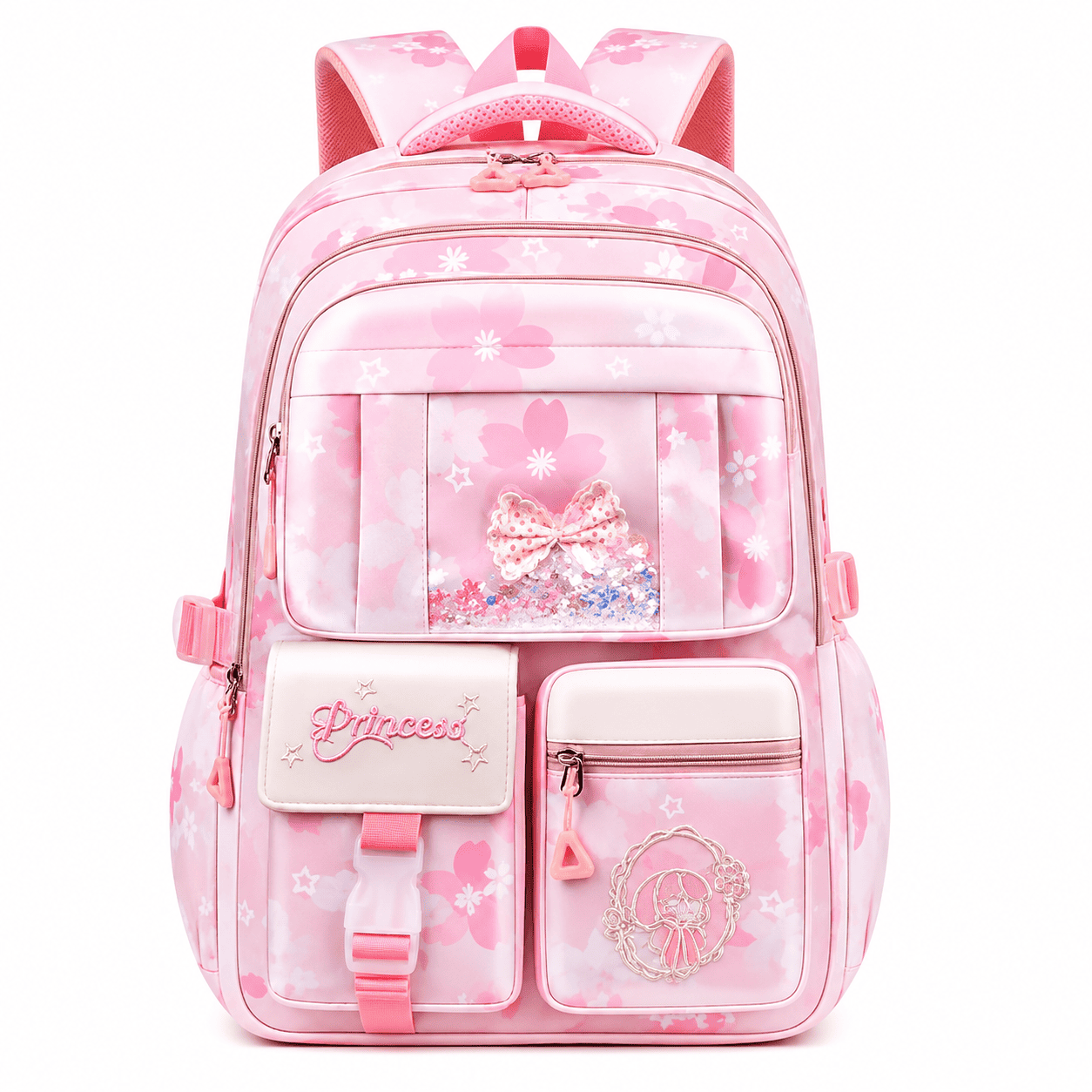 Buy MyneeMoe Book Bounder Elite Girls Backpack – Durable, Stylish & Spacious School Bag (Pink) Pink - School Bag at MyneeMoe Online In India