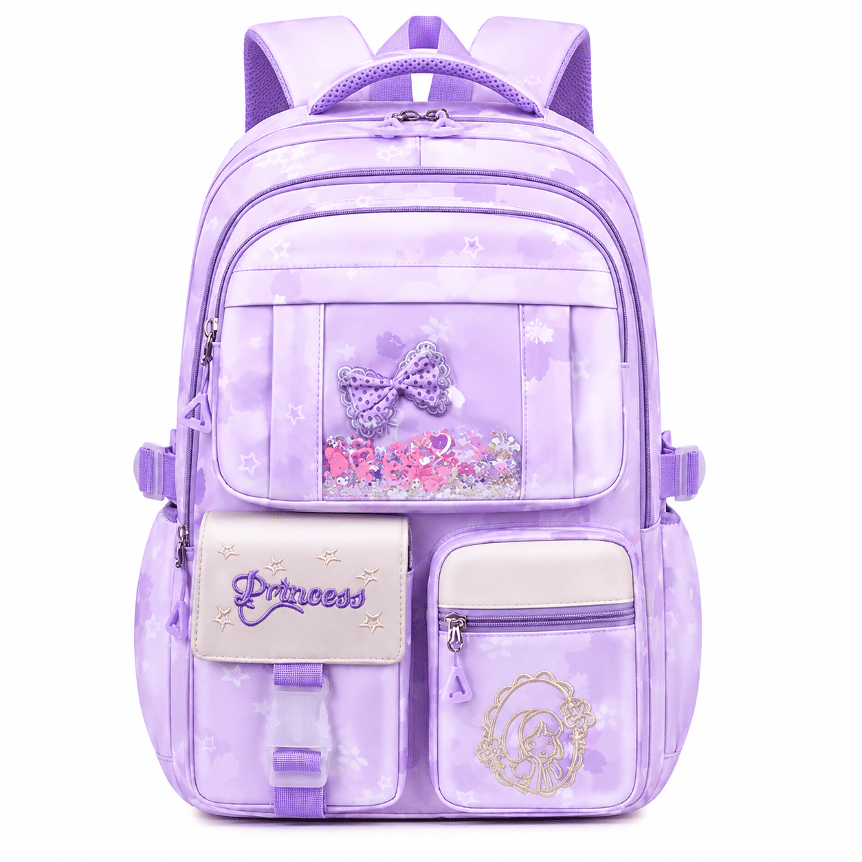 Buy MyneeMoe Book Bounder Elite Girls Backpack – Durable, Stylish & Spacious School Bag (Purple) Purple - School Bag at MyneeMoe Online In India