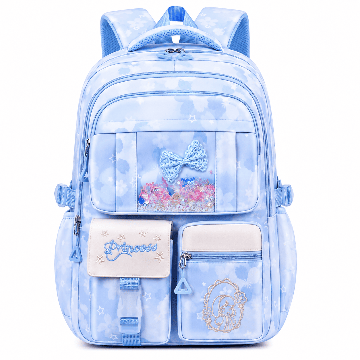 Buy MyneeMoe Book Bounder Elite Girls Backpack – Durable, Stylish & Spacious School Bag (Age 7-11Y) Blue - School Bag at MyneeMoe Online In India