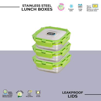 Buy Lunch Boss Combo-Tower of 3 With Lunch Bag at Myneemoe Online In India