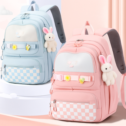 Buy MyneeMoe Sweet Pastel Girl's School Bag – Lightweight, Waterproof & Multi-Pocket Backpack - School Bag at MyneeMoe Online In India