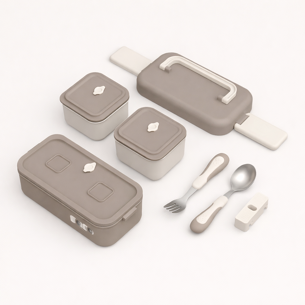 Buy MyneeMoe LitBox 3 Compartment Stainless Steel Lunch Box With Insulated Lunch Bag - Lunch Box at MyneeMoe Online In India