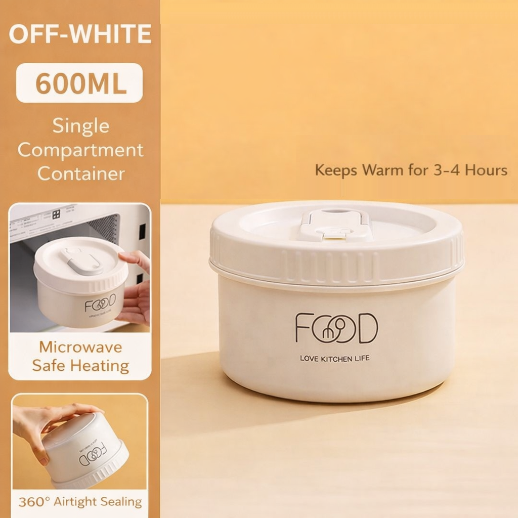 Lunch Time 4 Compartment Stainless Steel Lunch Box with Bag Microwave Safe