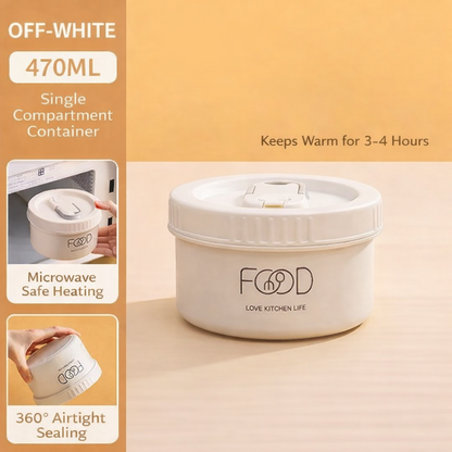 Lunch Time 4 Compartment Stainless Steel Lunch Box with Bag Microwave Safe