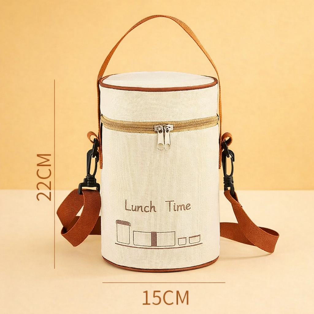 Buy MyneeMoe Lunch Time 3 Compartment Stainless Steel Lunch Box with Bag Microwave Safe - Insulated Lunch Bag Box at MyneeMoe Online In India