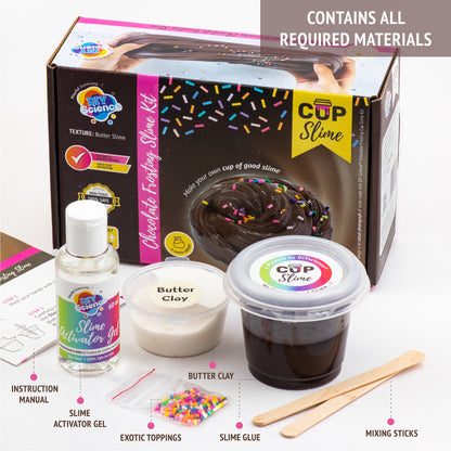 Buy Diy Science Chocolate Frosting Cup Slime Kit (Texture Butter Slime) at Myneemoe Online In India