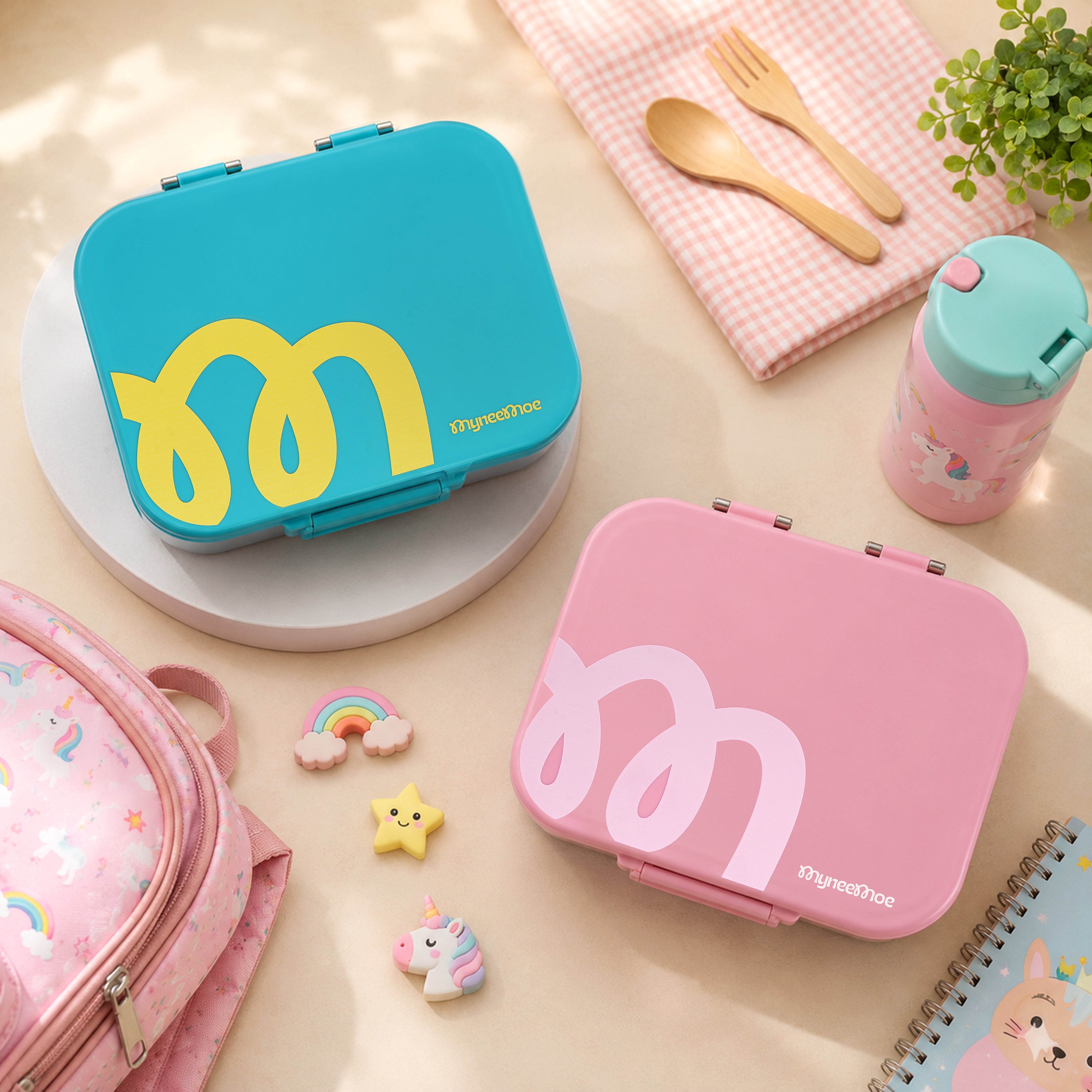 Buy MyneeMoe Cubix Stainless Steel Bento Lunch Box - Signature - at MyneeMoe Online In India