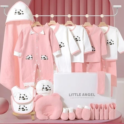 Buy Little Angel Premium 23 Piece Newborn Gift Box – Perfect for Baby Boys & Girls Pink & White at Myneemoe Online In India