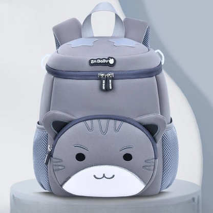 Buy Tinny Tote School Bag for Kindergarten Grey Cat at MyneeMoe Online In India