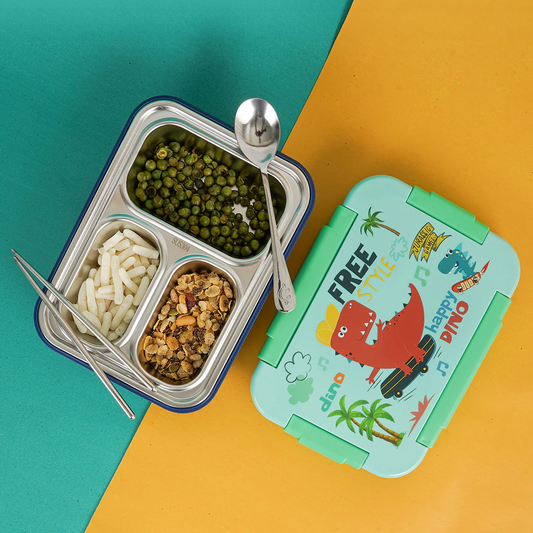 Buy Starlight 100% Spill-Proof 3 Compartment Lunch Box at MyneeMoe Online In India