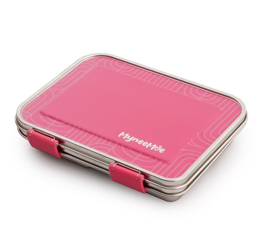 Buy MyneeMoe MyneeMoe Prime Bento Solid – Premium Stainless Steel Lunch Box, Sleek & Sturdy Pink - Lunch Box at MyneeMoe Online In India