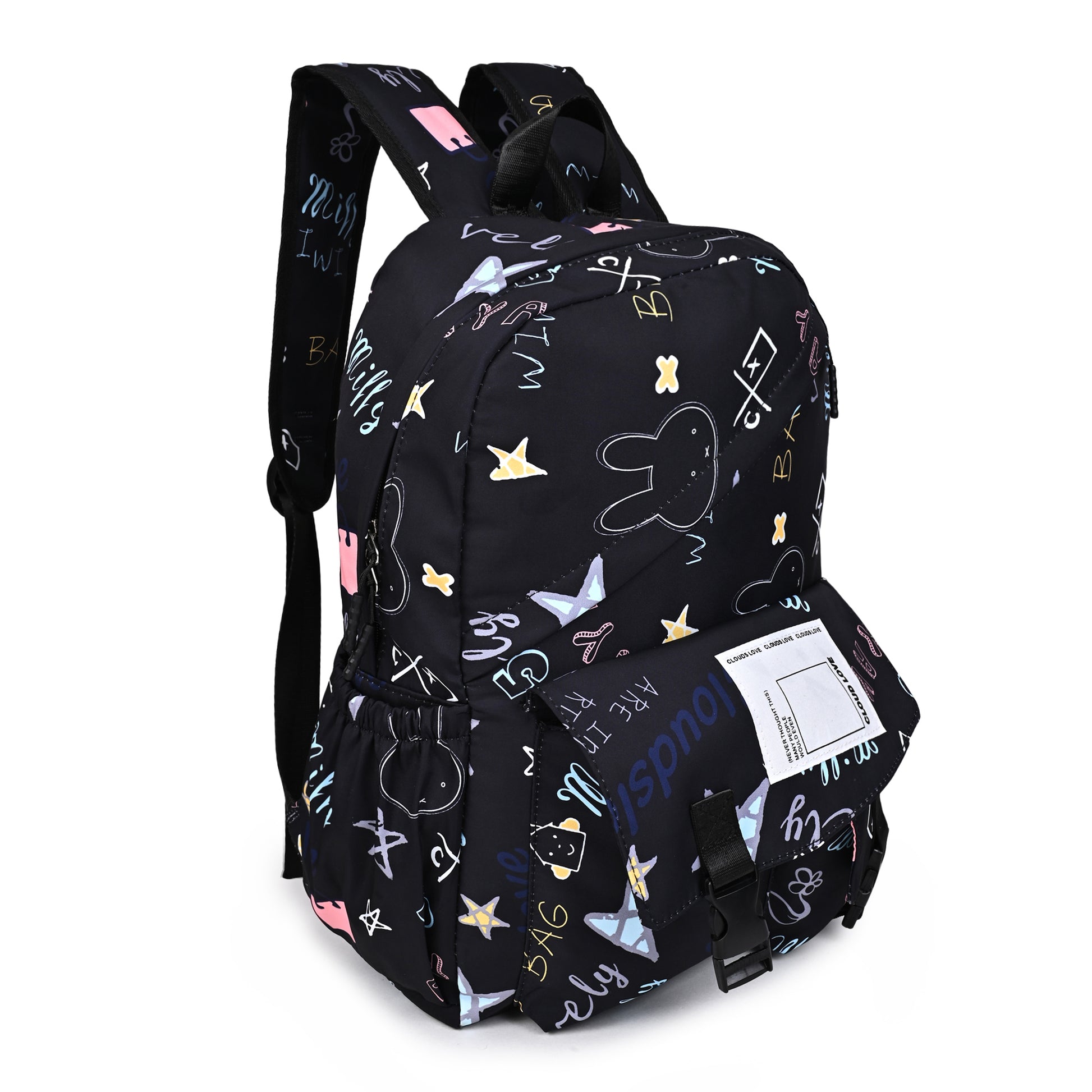 Buy Stylish Waterproof Backpack for School & College Black at MyneeMoe Online In India