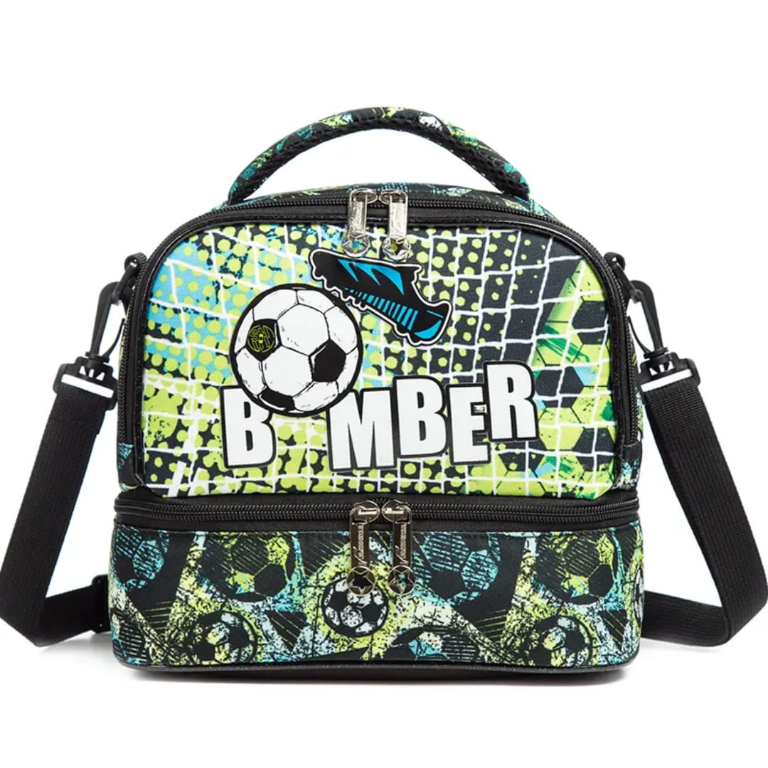 Buy MyneeMoe ChillMate Insulated Lunch Bag – Spacious, Durable & Waterproof With Dual Compartments (Bomber) Bomber - Lunch Bag at MyneeMoe Online In India