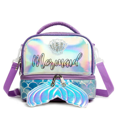 Buy MyneeMoe ChillMate Insulated Lunch Bag – Spacious, Durable & Waterproof With Dual Compartments (Mermaid) - Lunch Bag at MyneeMoe Online In India