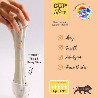 Buy Diy Science Funfetti Cake Cup Slime Kit (Texture Thick & Glossy Slime) at Myneemoe Online In India