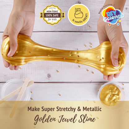 Buy Diy Science Golden Jewel Cup Slime Kit (Texture Metallic Slime) at Myneemoe Online In India