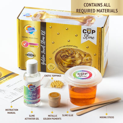 Buy Diy Science Golden Jewel Cup Slime Kit (Texture Metallic Slime) at Myneemoe Online In India