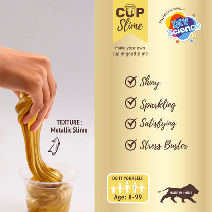 Buy Diy Science Golden Jewel Cup Slime Kit (Texture Metallic Slime) at Myneemoe Online In India