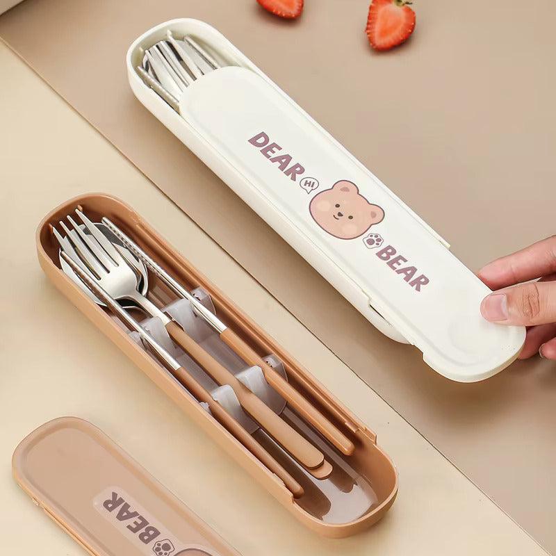 Buy MyneeMoe Classic Stainless Steel Cutlery Set - Spoon, Fork & Chopsticks for Daily Meals - Cutlery Set at MyneeMoe Online In India