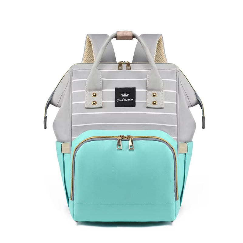 Buy MomGlide Diaper Bag - Large Capacity Mommy Backpack with Dry/Wet Compartments Mint Green at MyneeMoe Online In India