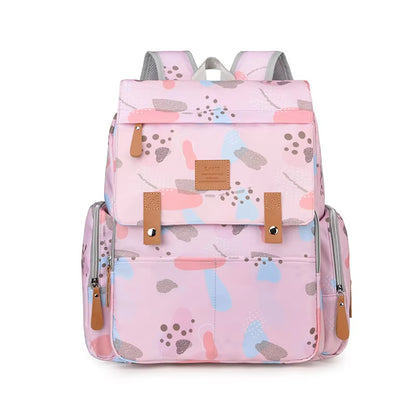 Buy ParentTrail Waterproof Nappy Bag - All-in-One Travel Mommy Diaper Bag Pink Cookies at MyneeMoe Online In India