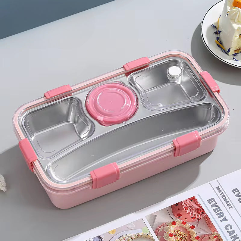 MyneeMoe FreshFeast Stainless Steel Lunch Box with Bowl