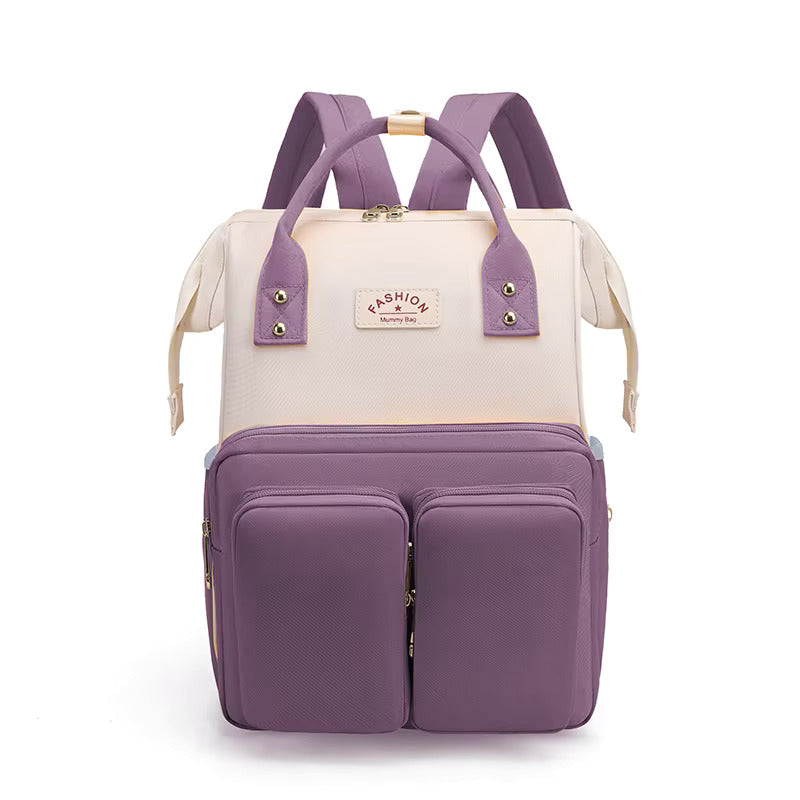 Buy MumGear Travel-Ready Baby Backpack - Large Capacity Diaper Bag for Moms Purple at MyneeMoe Online In India