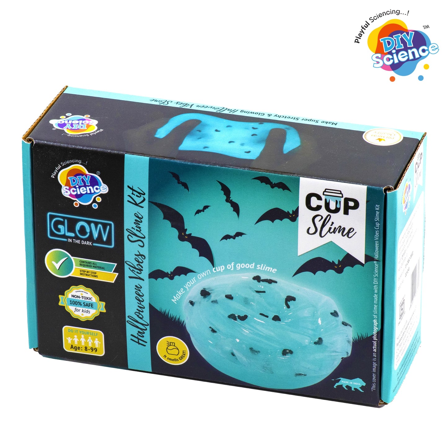 Buy Diy Science Halloween Vibes Cup Slime Kit (Texture Glow in the Dark Slime) at Myneemoe Online In India